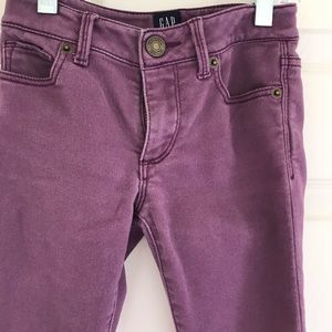 Gap Super Skinny Stretch PURPLE Jeans Size 7 SLIM